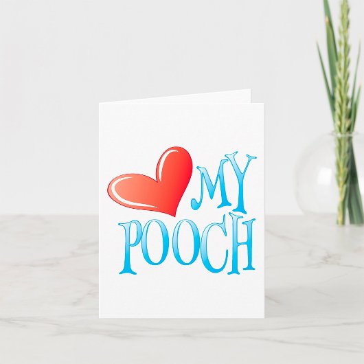 Carte Aime mon toutou