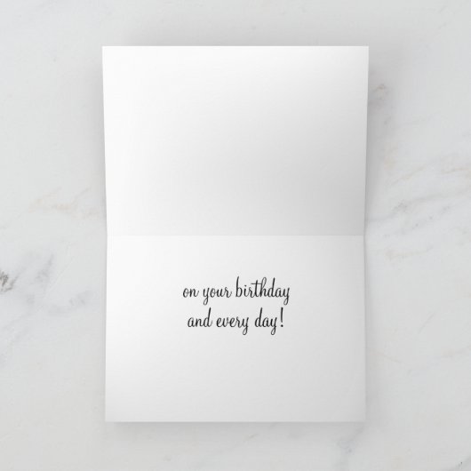 CARTE "AIME-TOI" À TON ANNIVERSAIRE ET CHAQUE JOUR ! (Intérieur)