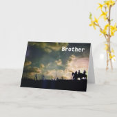 CARTE AIME-TOI ET HEUREUX ANNIVERSAIRE ***FRÈRE** (Fleur jaune)