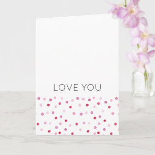 Carte AIME-TOI Pois rose NOM Sweet Artisan