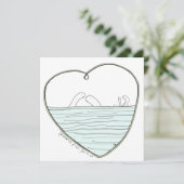 Carte Aimer à la première nage (xox) (Debout devant)