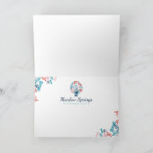 Carte Aimer Floral & Foliage Animaux Empreintes de patte (Intérieur)