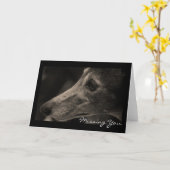 Carte Aimer Greyhound (Fleur jaune)
