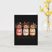 Carte Aimer Inspirer Enseigner Potreprise de classe Prof (Fleur jaune)