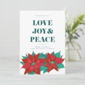 Carte AIMER JOIE & PAIX Joyeux Noël (Debout devant)