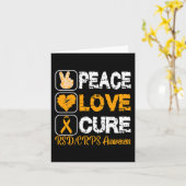 CARTE AIMER LA PAIX CURE RSD SENSIBILISATION DES CRPS (Fleur jaune)