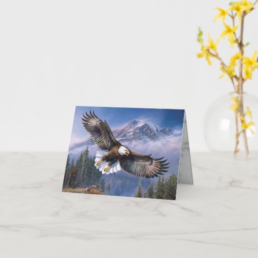 Carte Aimer l'aigle (Fleur jaune)