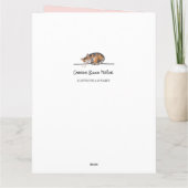 Carte Aimer mignon rose et rouge danseurs personnes vale (Dos)