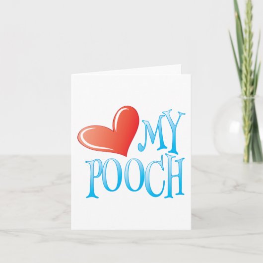 Carte Aimer Mon Pooch (Devant)