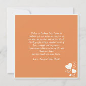 Carte Aimer Sunset Embrace Ethnique Père & Fils (Dos)