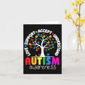 Carte Aimer Support Accepter Comprendre L'Autisme De L'A (Fleur jaune)