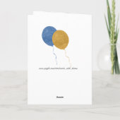 Carte Aimez ces chaussures et Red Geraniums Card (Dos)