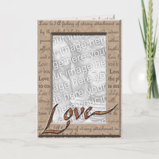 Carte Aimez et aimez la photo (Devant)