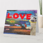 Carte Aimez les graffitis muraux. (Devant)