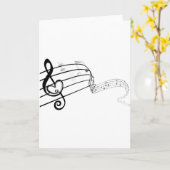 Carte Aimez ma musique (Fleur jaune)