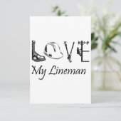 Carte Aimez mon Lineman (Debout devant)