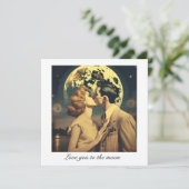 Carte Aimez-vous à la lune, affiche de voyage personnali (Debout devant)