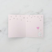 Carte Aimez-vous à la lune et de retour ! Bons lapins (Intérieur)