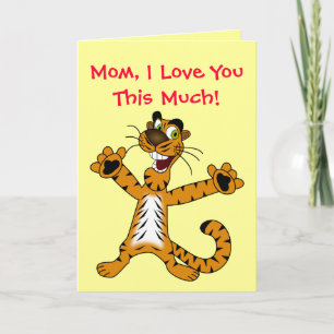 Carte Aimez-Vous Ce Tigre Très Mignonne Bonne Maman Anni