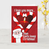 Carte Aimez-vous davantage que Noël Valentine d'amours (Fleur jaune)