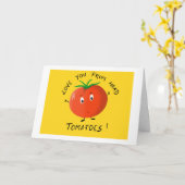 Carte Aimez-vous les tomates (Fleur jaune)