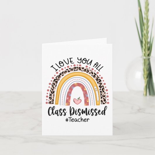 Carte Aimez-Vous Tous Cl Rejeté Rainbow Dernier Jour De (Devant)