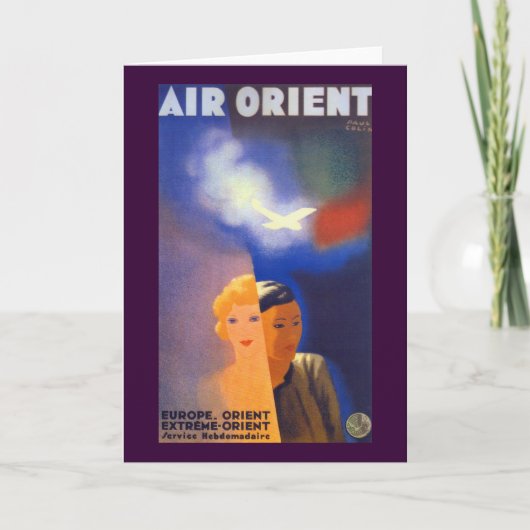 Carte Air Orient ~ Europe - Orient (Devant)