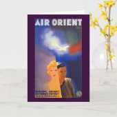 Carte Air Orient ~ Europe - Orient (Fleur jaune)