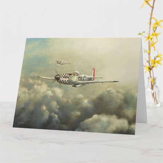 Carte Aircraft - P51D (Fleur jaune)