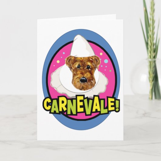 CARTE AIRDALE TERRIER (Devant)