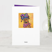 CARTE AIREDALE MARDI GRAS (Dos)