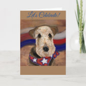CARTE AIREDALE TERRIER (Devant)