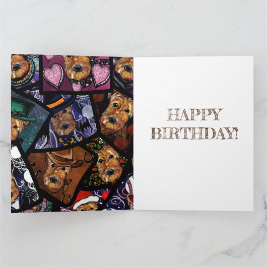 CARTE AIREDALE TERRIER (Intérieur)