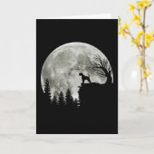 Carte Airedale Terrier sur la montagne pour les amoureux (Fleur jaune)