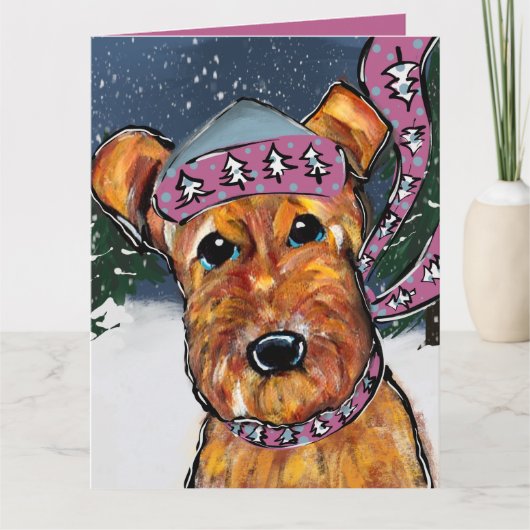 Carte Airedale Terriers (Devant)