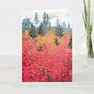 Carte Airelle et pin