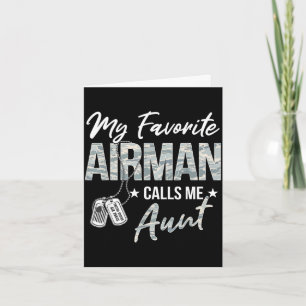 Carte Airman préféré appelle sa tante pour la remise de 