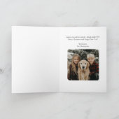 Carte Airplane Christmas Tree Family Photo Simple Custom (Intérieur)