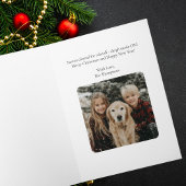 Carte Airplane Christmas Tree Family Photo Simple Custom