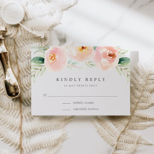 Carte Airy Floral RSVP