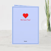 Carte Ajouter 3 photos pour grand-mère, poème de adolesc (Dos)