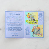 Carte Ajouter 3 photos pour grand-mère, poème de adolesc (Intérieur)