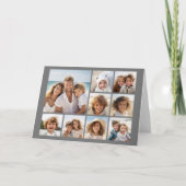 Carte Ajouter 9 de vos photos préférées ou cette grille (Devant)