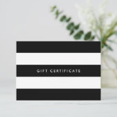 Carte Ajouter des bandes au logo et certificat-cadeau de (Debout devant)