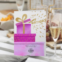 Ajouter des boîtes cadeaux Joyeux Anniversaire Log