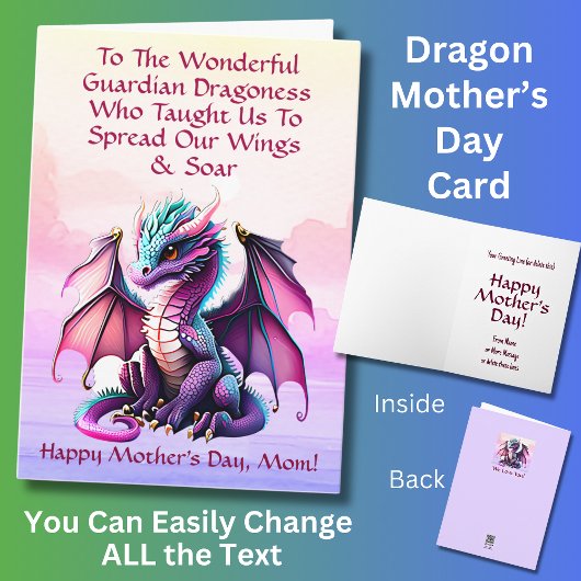 Carte Ajouter Des Noms, Aux Merveilleuses Dragoness Du G