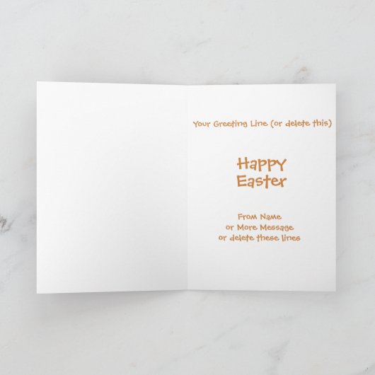 Carte Ajouter des noms, Bunny's Busy Reading, avec des o (Intérieur)