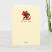 Carte Ajouter Des Noms, Dragon Maman, Flamme Lights Notr (Dos)