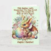 Carte Ajouter Des Noms, Dragoniser La Chasse Aux Oeufs, (Devant)
