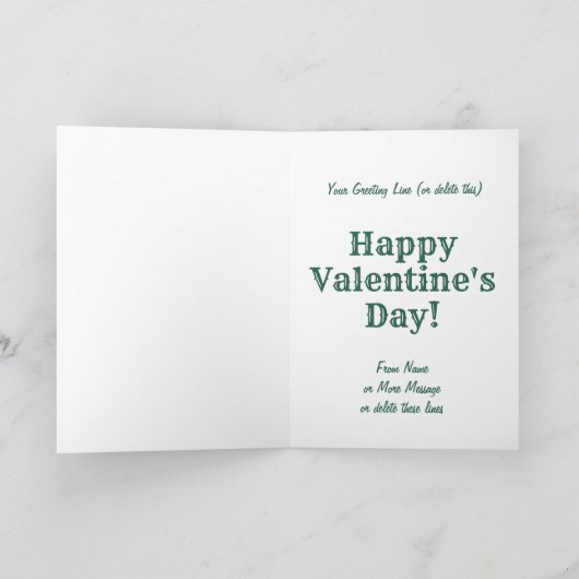 Carte Ajouter des noms, Green Steam Train Engine Valenti (Intérieur)